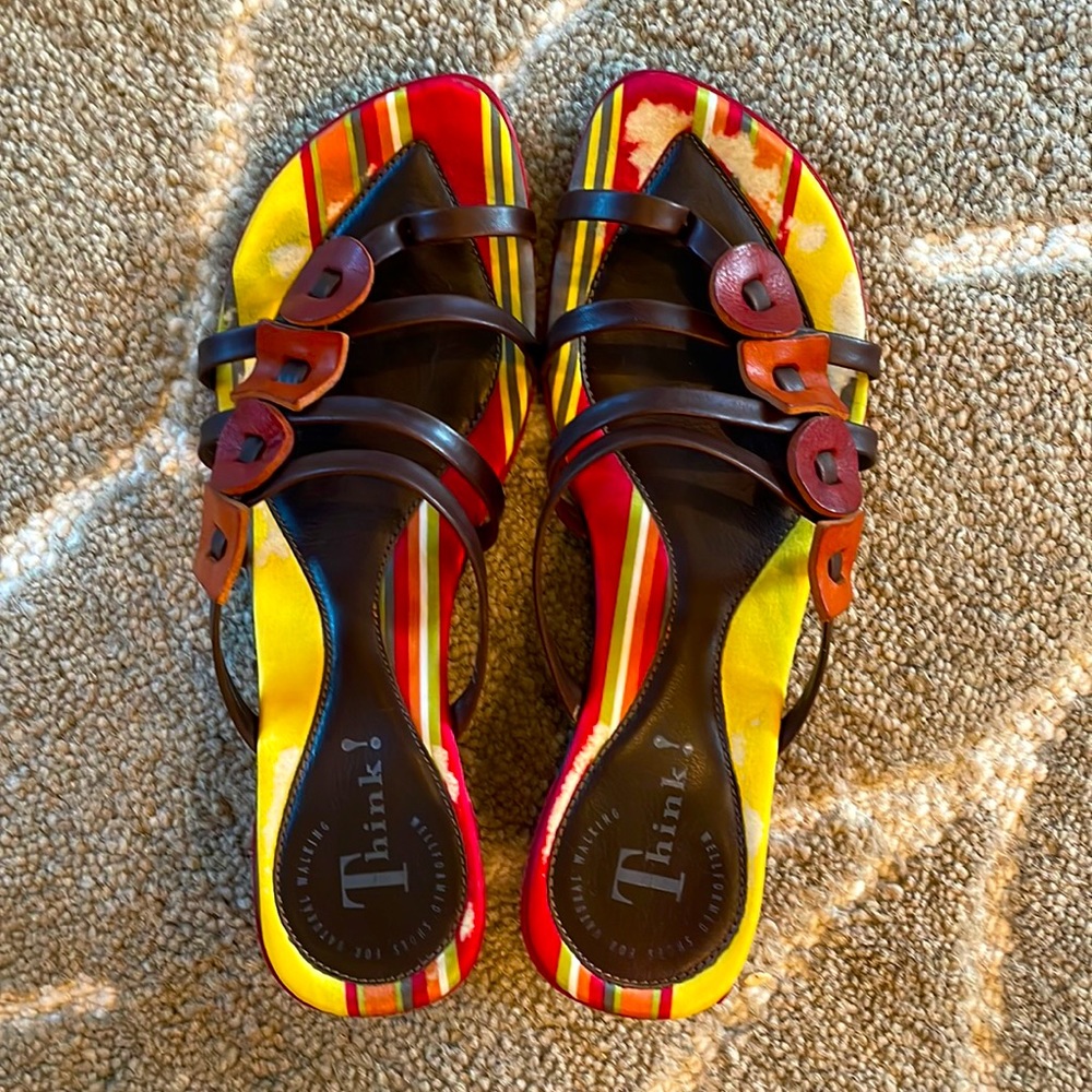 “Think!” sandals size 41EU, 9 1/2-10 US